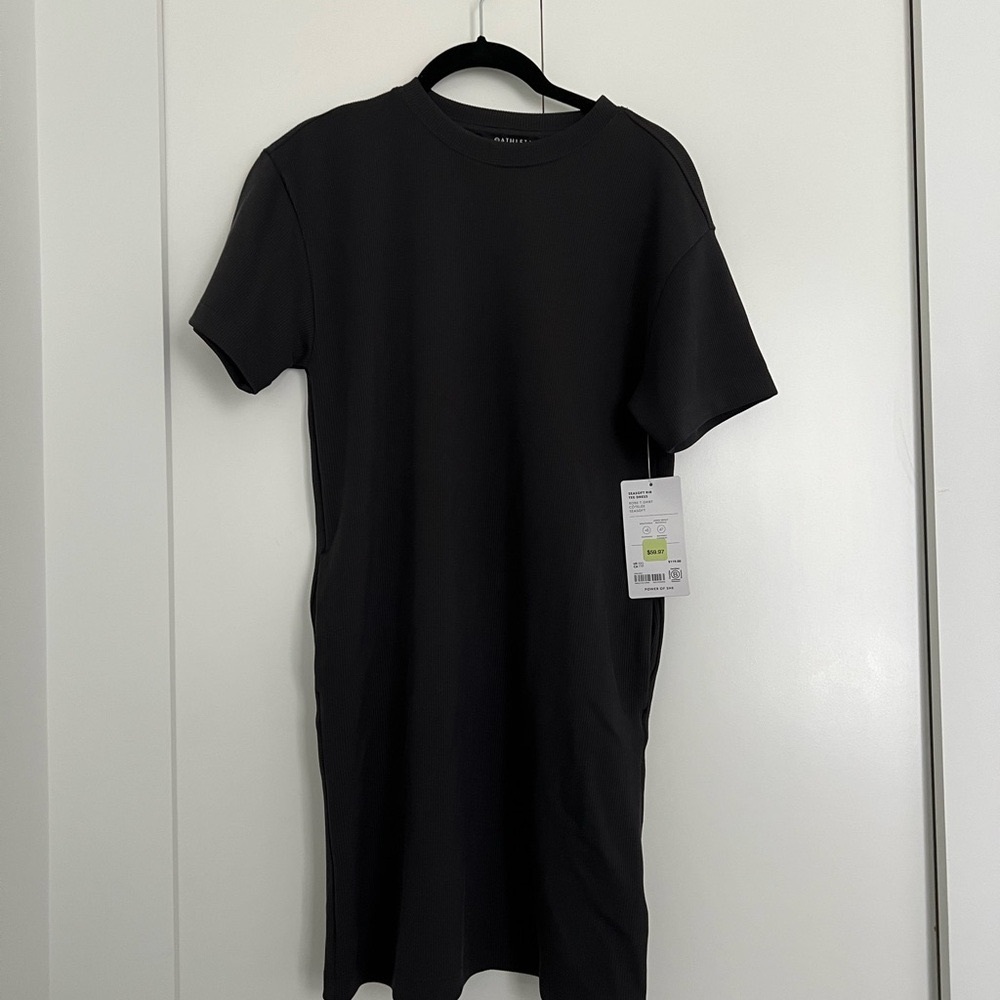 NWT Athleta Seasoft Ribbed Tshirt Dress XXS